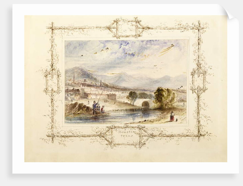 View of Houston, c. 1846 by J. Kick