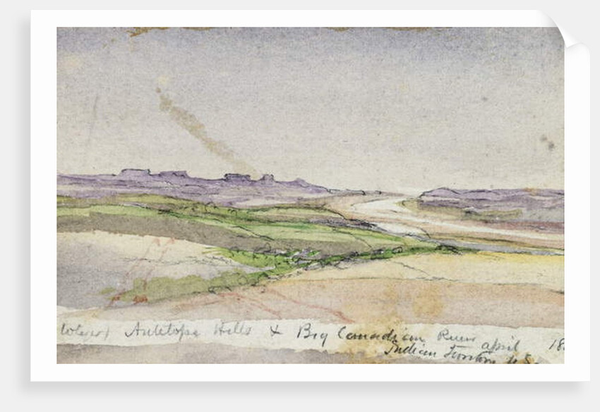 Antelope Hills and Big Canadian River, 1869 by Vincent Colyer