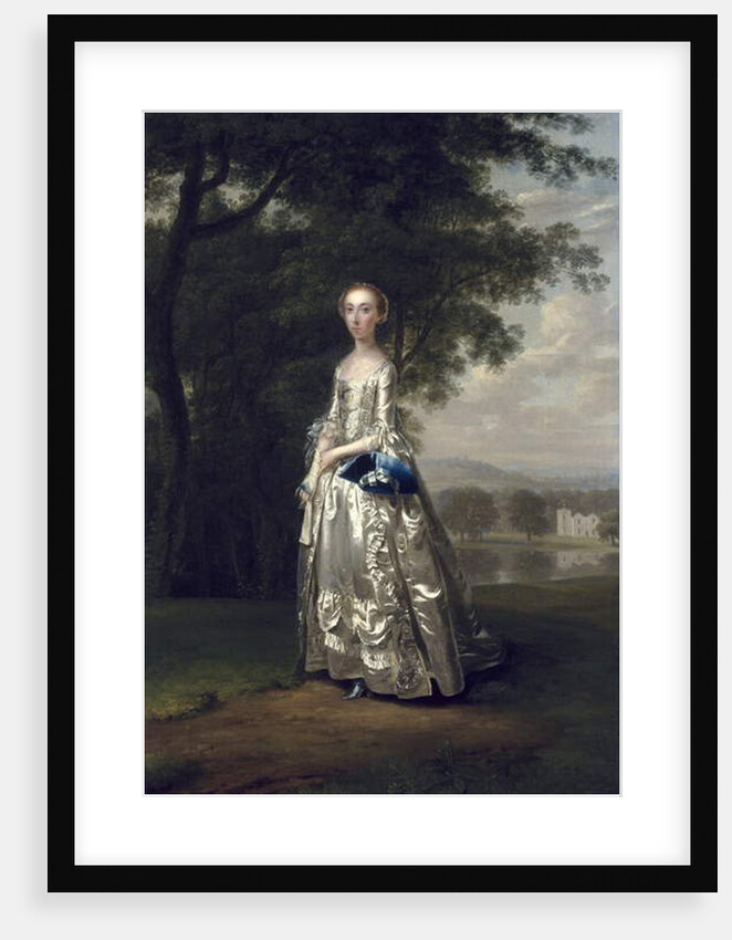 Portrait of a Lady in a Landscape, 1750 by Arthur Devis