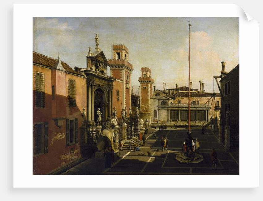 The Entrance to the Arsenal, Venice, c. 1740s by Bernardo Bellotto