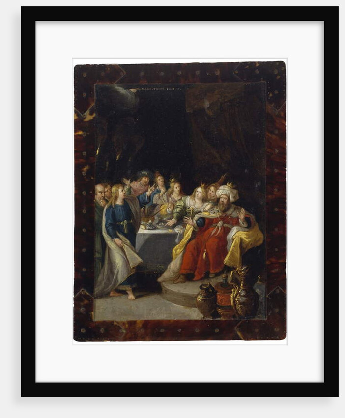 The Feast of Belshazzar, no date by Frans II the Younger Francken