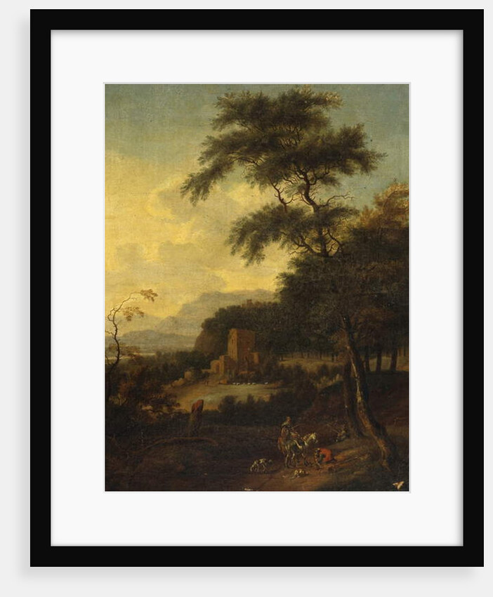 Italianate Landscape by the Sea, no date by Jan Wijnants