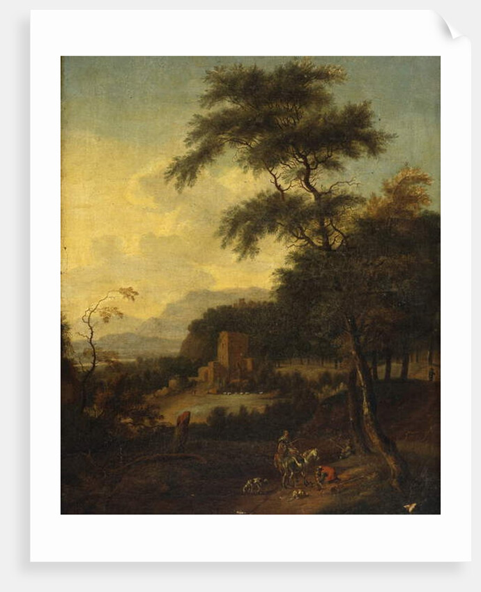 Italianate Landscape by the Sea, no date by Jan Wijnants
