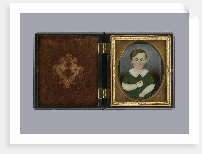 Portrait of a Child, 1840-45 by Clarissa (1809–54) (attr. to) Peters