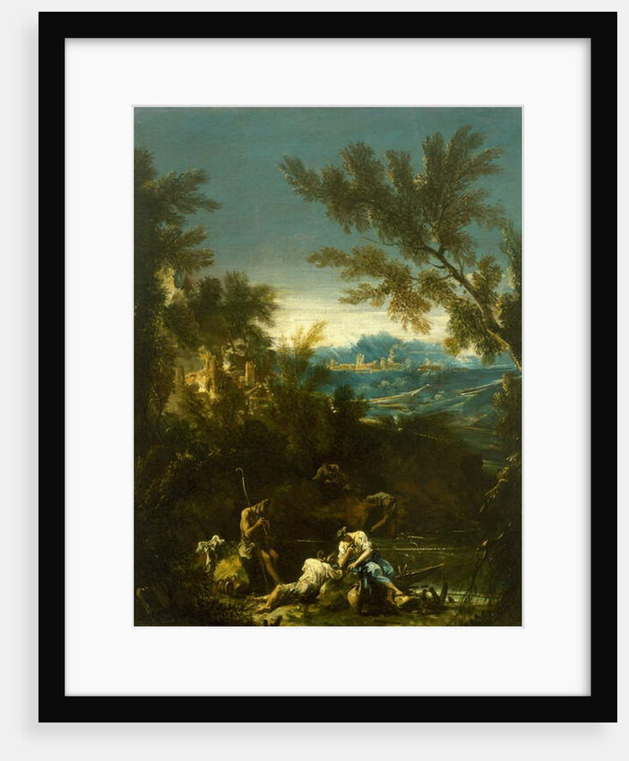 Landscape with Figures, c. 1715 by Alessandro Magnasco