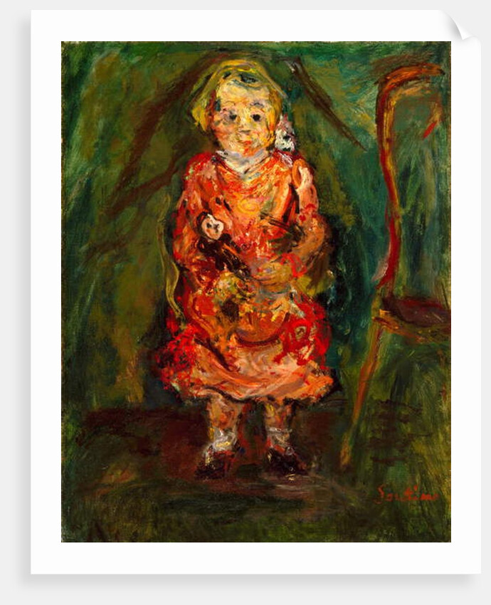 Young Girl with a Doll, 1926-27 by Chaim Soutine