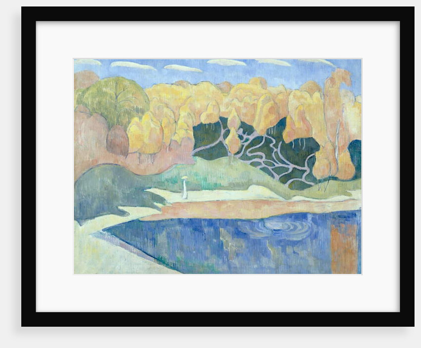 Woman Walking on the Banks of the Aven, 1890 by Emile Bernard