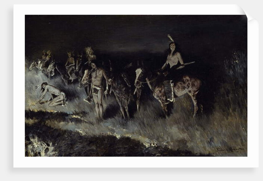 The Grass Fire, 1908 by Frederic Remington