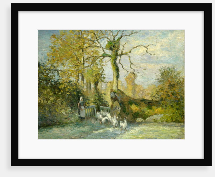 The Goose Girl at Montfoucault, 1875 by Camille Pissarro