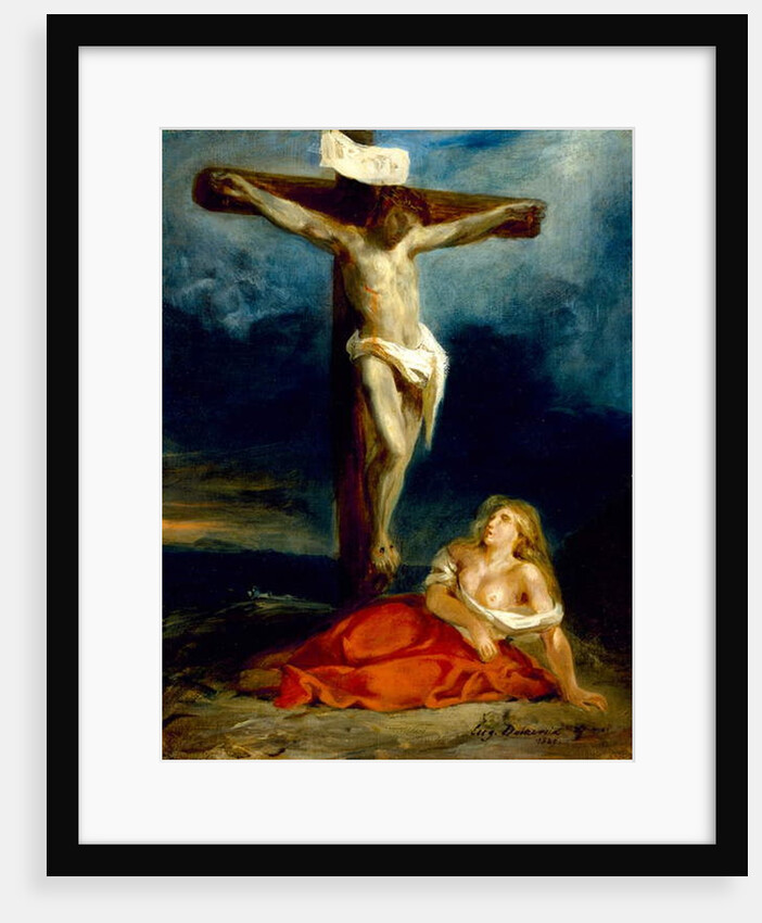 Saint Mary Magdalene at the Foot of the Cross, 1829 by Ferdinand Victor Eugene Delacroix