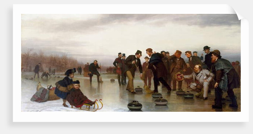 Curling; a Scottish Game, at Central Park, 1862 by John George Brown