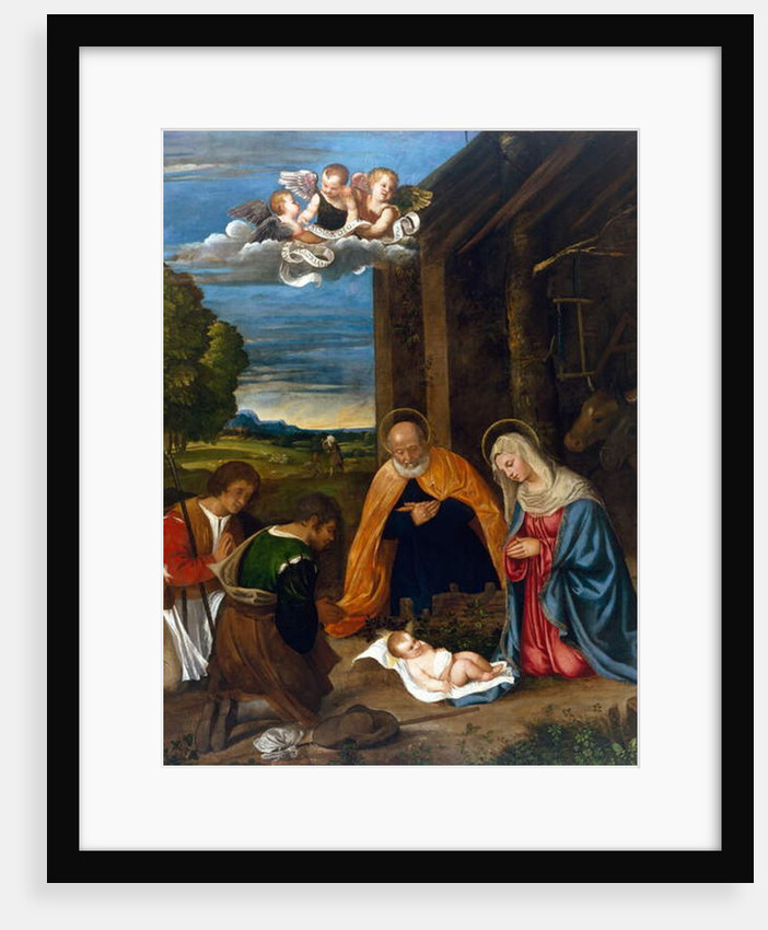 The Nativity with Shepherds, c.1519-26 by Francesco Vecellio