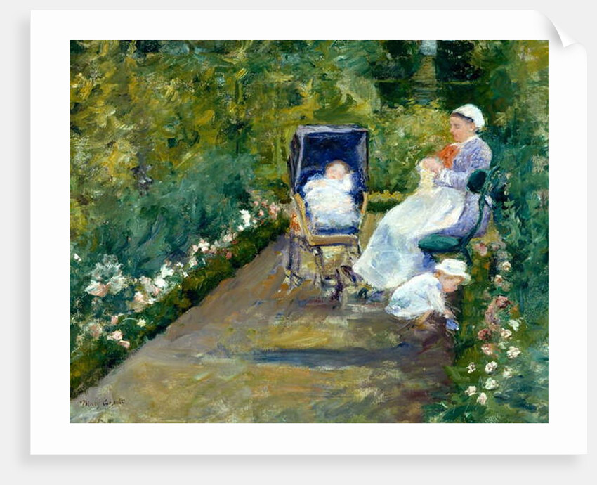Children in a Garden, 1878 by Mary Stevenson Cassatt