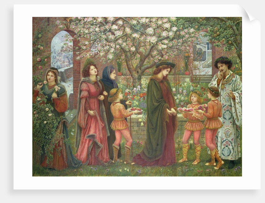 The Enchanted Garden of Messer Ansaldo, 1889 by Marie Spartali Stillman