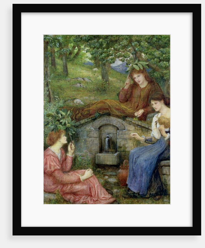 By a Clear Well with a Little Field, 1883 by Marie Spartali Stillman