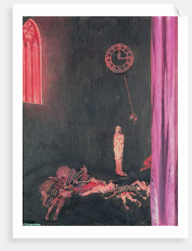 Darkness and Decay and the Red Death held illimitable dominion over all by John Byam Liston Shaw