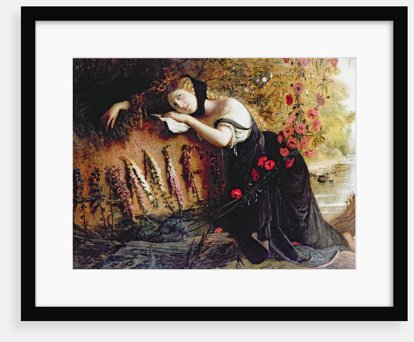 Ophelia, 1860 by Joseph Severn