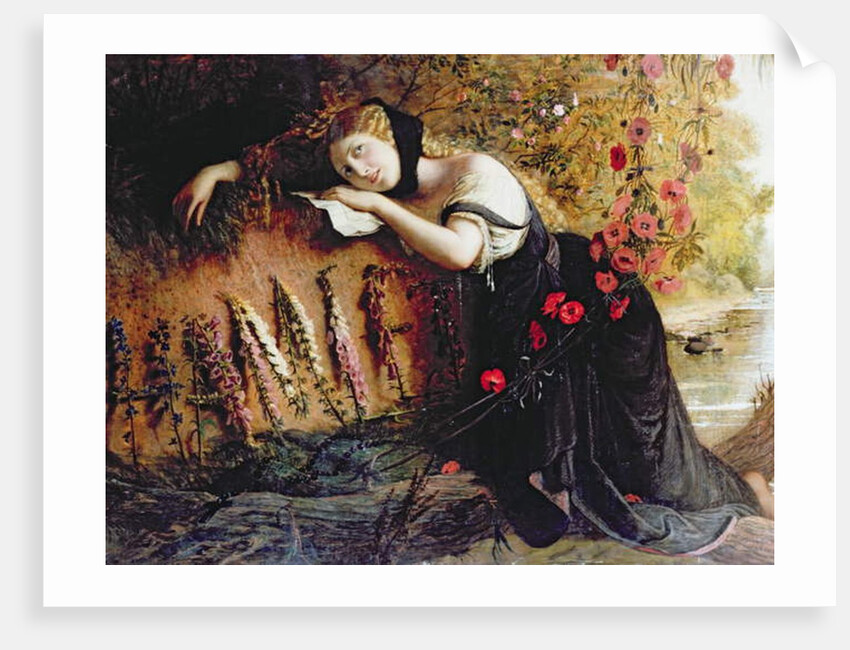 Ophelia, 1860 by Joseph Severn