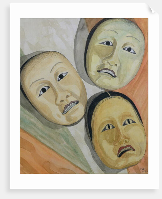 Oriental Masks by Carolyn Hubbard-Ford