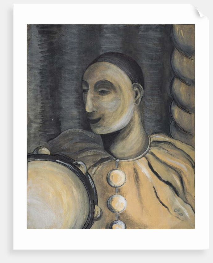 Clown with Tambourine, 1995 by Carolyn Hubbard-Ford