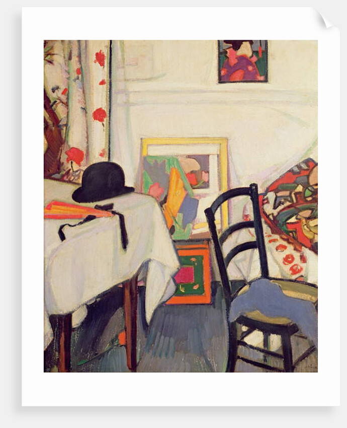 Interior with Japanese Fan, c.1915 by Samuel John Peploe