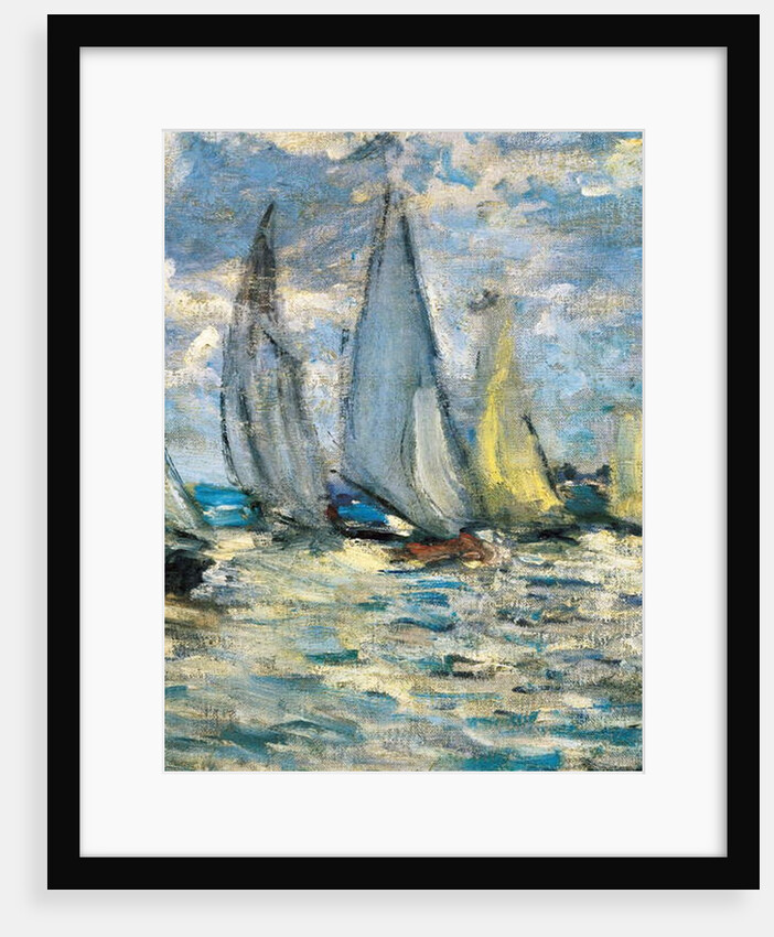 The boats or regatta in Argenteuil around 1874 by Claude Monet