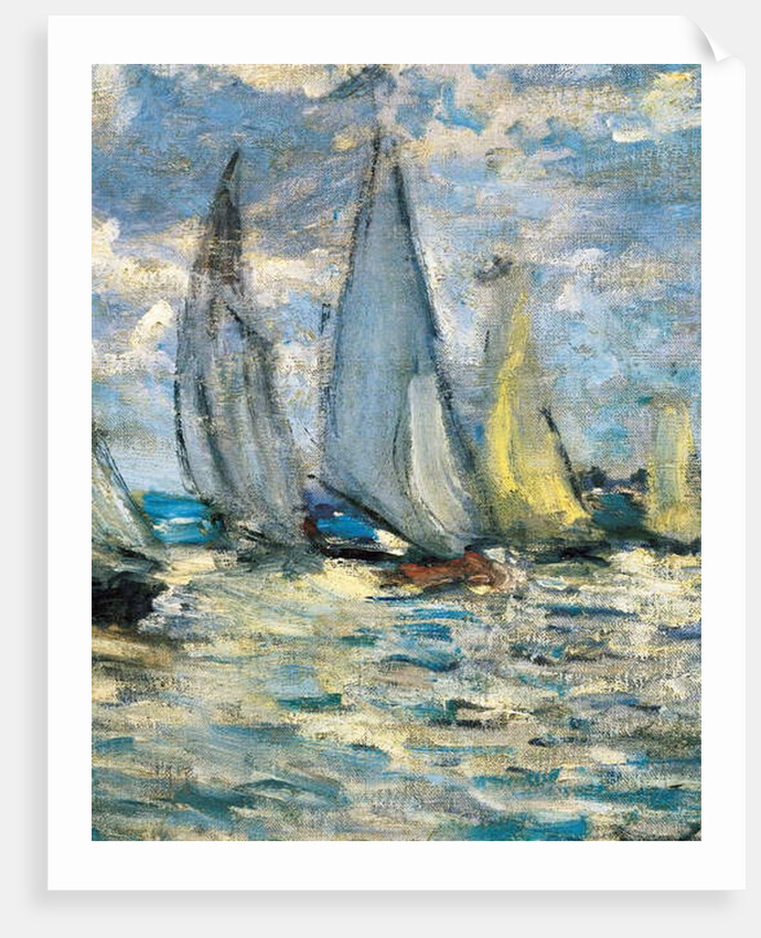 The boats or regatta in Argenteuil around 1874 by Claude Monet