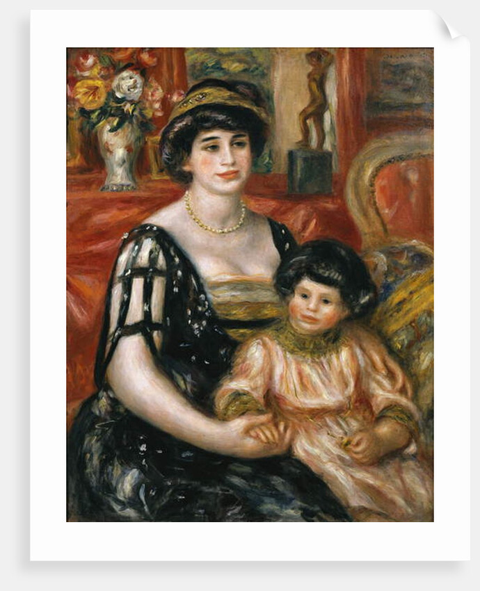 Madame Josse Bernheim-Jeune et son fils Henry' by Pierre Auguste Renoir