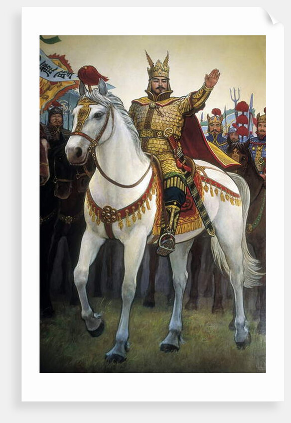 Tumb of the Korean king Tongmyong Wang by School Korean