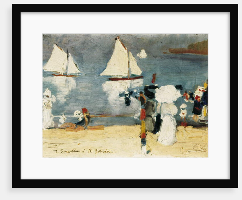 the beach of la OCncha in San Sebastian, 1912 by Joaquin Sorolla y Bastida