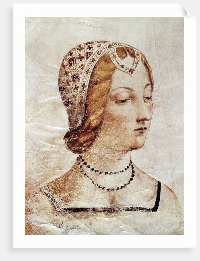 Miniature depicting Laure de Noves by Florentine School