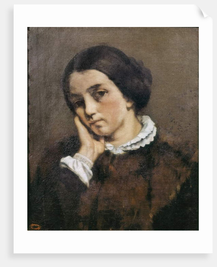 Portrait of Zelie Courbet 1846 by Gustave Courbet