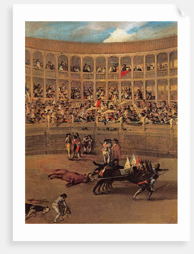 El Arrastre 1785 by Francisco Jose de Goya y Lucientes