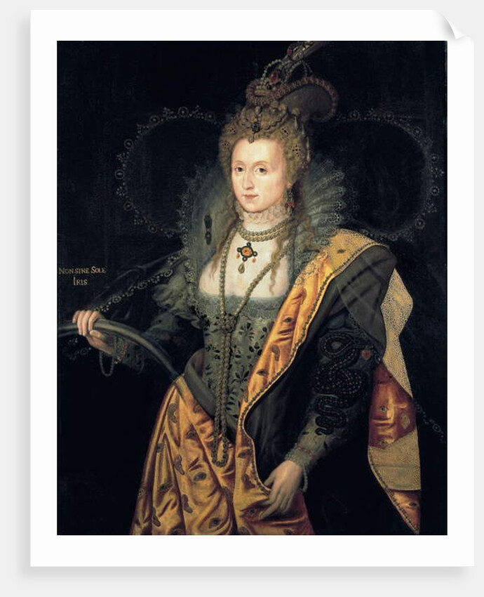 Elizabeth Ist, Queen of England in d'Astree's ballet costume or 'Rainbow Portrait' - 1844 by George Peter Alexander Healy