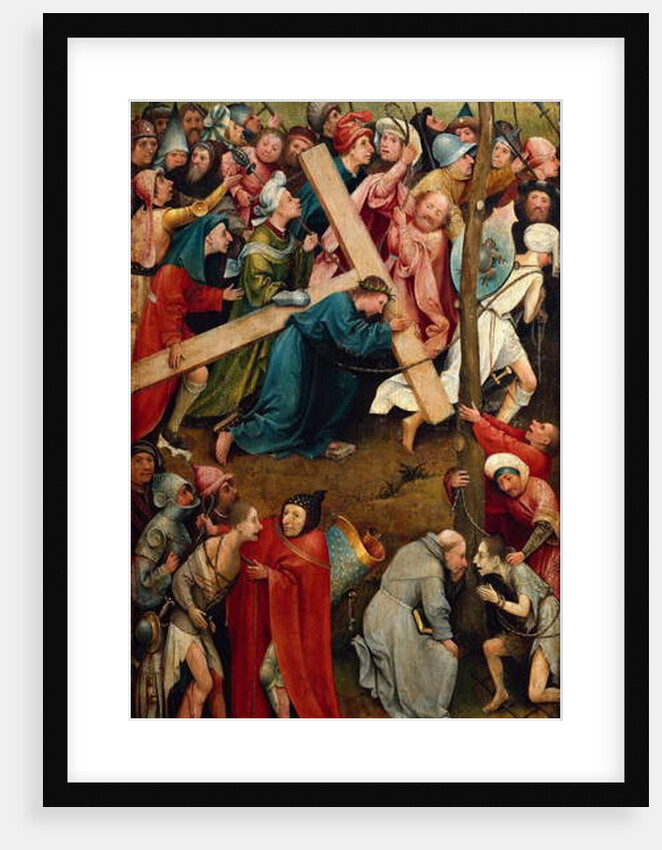 The Christ holding his Cross, The way to Calvary, 1490 by Hieronymus Bosch