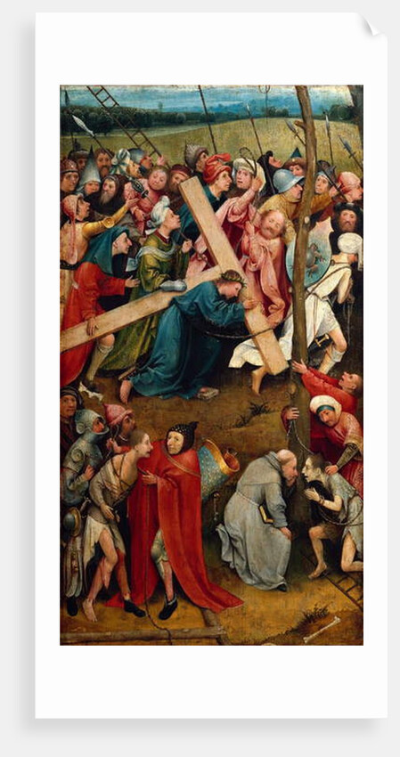 The Christ holding his Cross, The way to Calvary, 1490 by Hieronymus Bosch