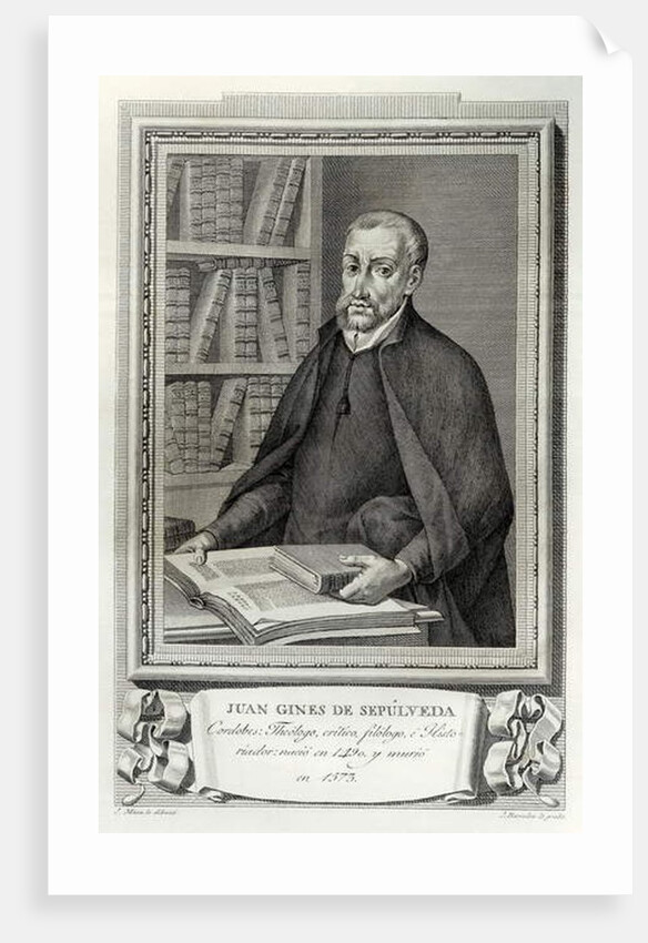 Portrait of the Spanish humanist and religious Juan Gines de Sepulveda by Spanish School