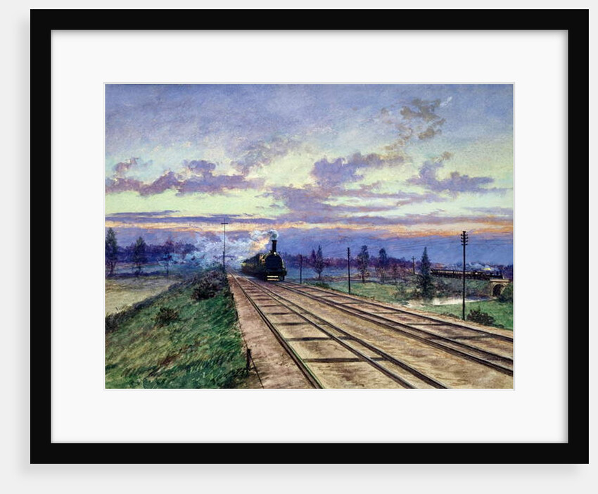 Dawn near Reading, 1870 by English School