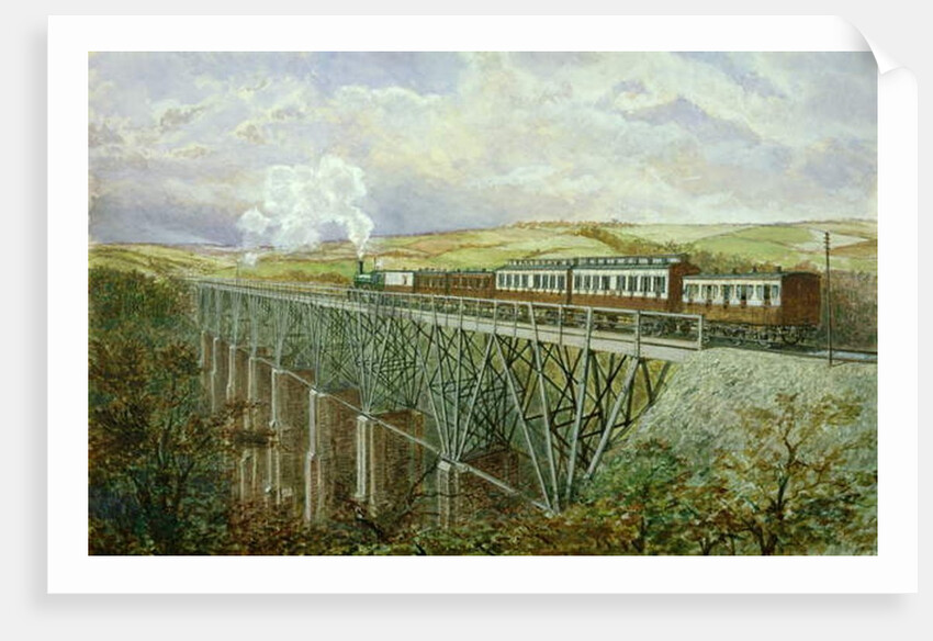 Cornwall Railway, The Gover Viaduct by H. Geach