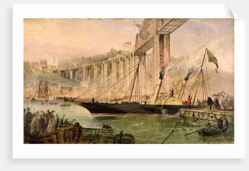 The Opening of the Saltash Bridge by Prince Albert, 2nd May 1859, c.1859 by Thomas Valentine Robins