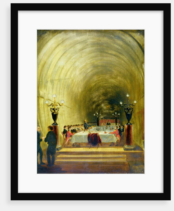 Banquet in the Thames Tunnel, c.1827 by George (attr.to) Jones