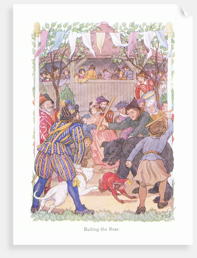 Baiting the bear by Francis Donkin Bedford