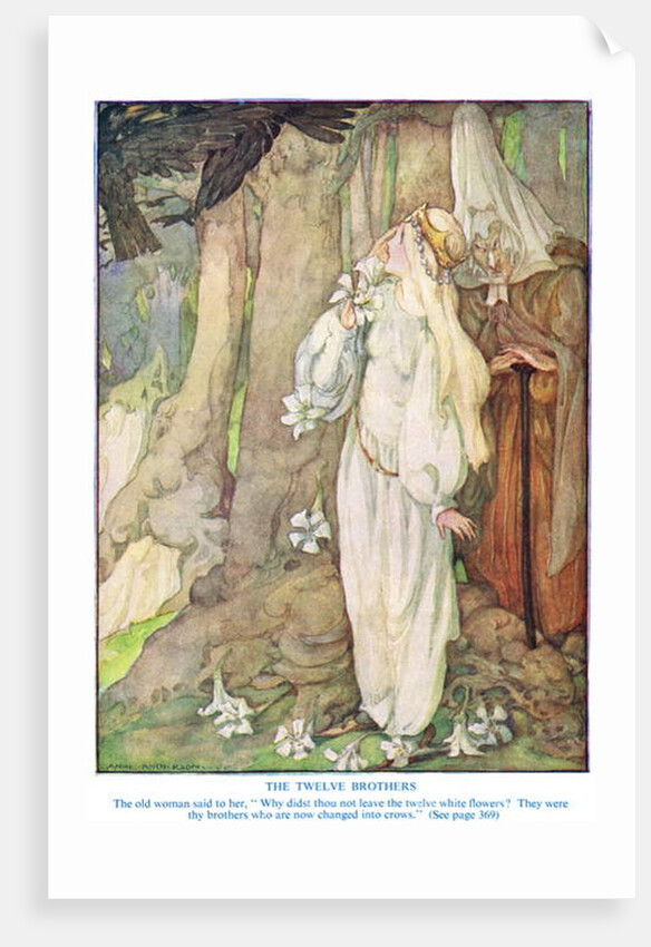 Illustration from 'The Twelve Brothers' by the Grimm Brothers by Anne Anderson