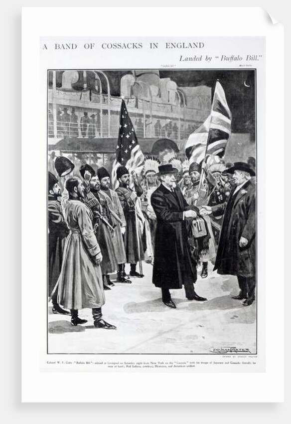 Colonel W.F. Cody Arriving in Liverpool by Ernest Prater