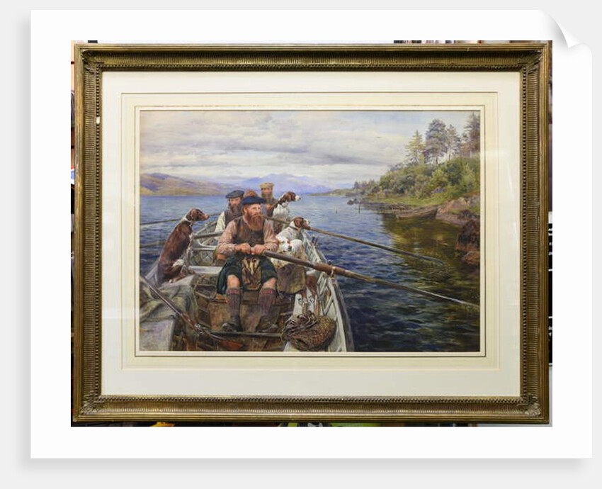 Rowing to the Moor, 1876 by John Isaac Richardson