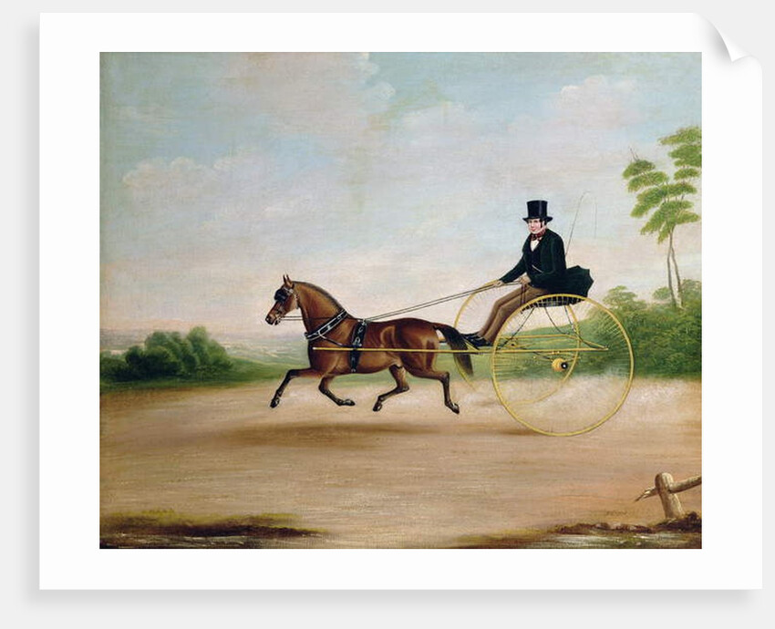 Study of a gentleman in a gig by Joseph Clark