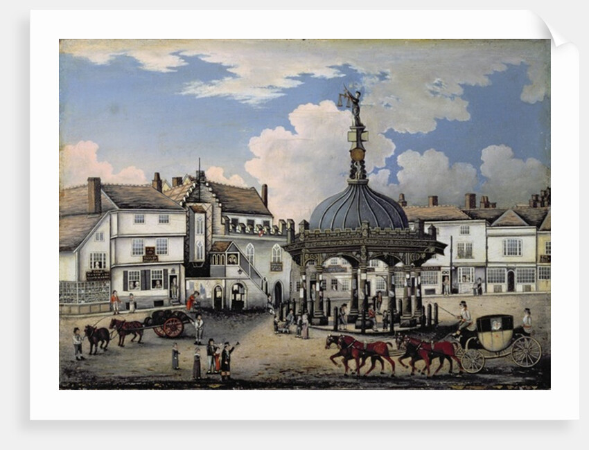 The Cornhill, Ipswich, c.1800 by English School