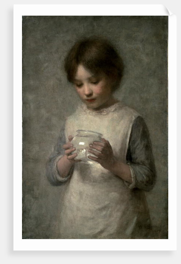 Girl with a Silver Fish, 1889 by William Robert Symonds