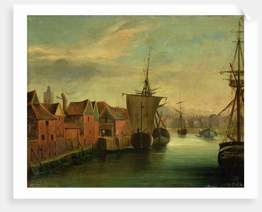 St. Catherine's Quay, Ipswich, c.1830 by Jabez Hare