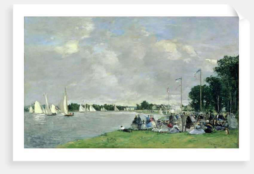 Regatta at Argenteuil, 1866 by Eugene Louis Boudin
